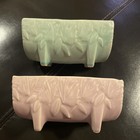 TWO Small Vintage McCoy Rectangular Pastel Planters 3 by 5 Inch — photo 5