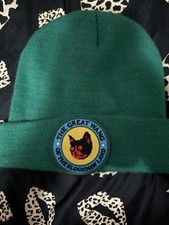 Green Knit Beanie Hat w/ The Great Wang of th...