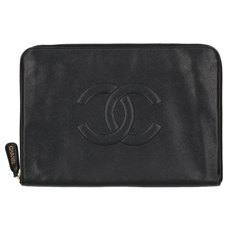 Chanel Coco Mark Clutch Bag in Black 430496