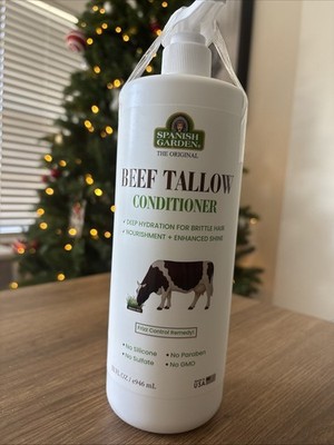 Spanish Garden Beef Tallow Conditioner Max Hair Growth 32 FL Oz