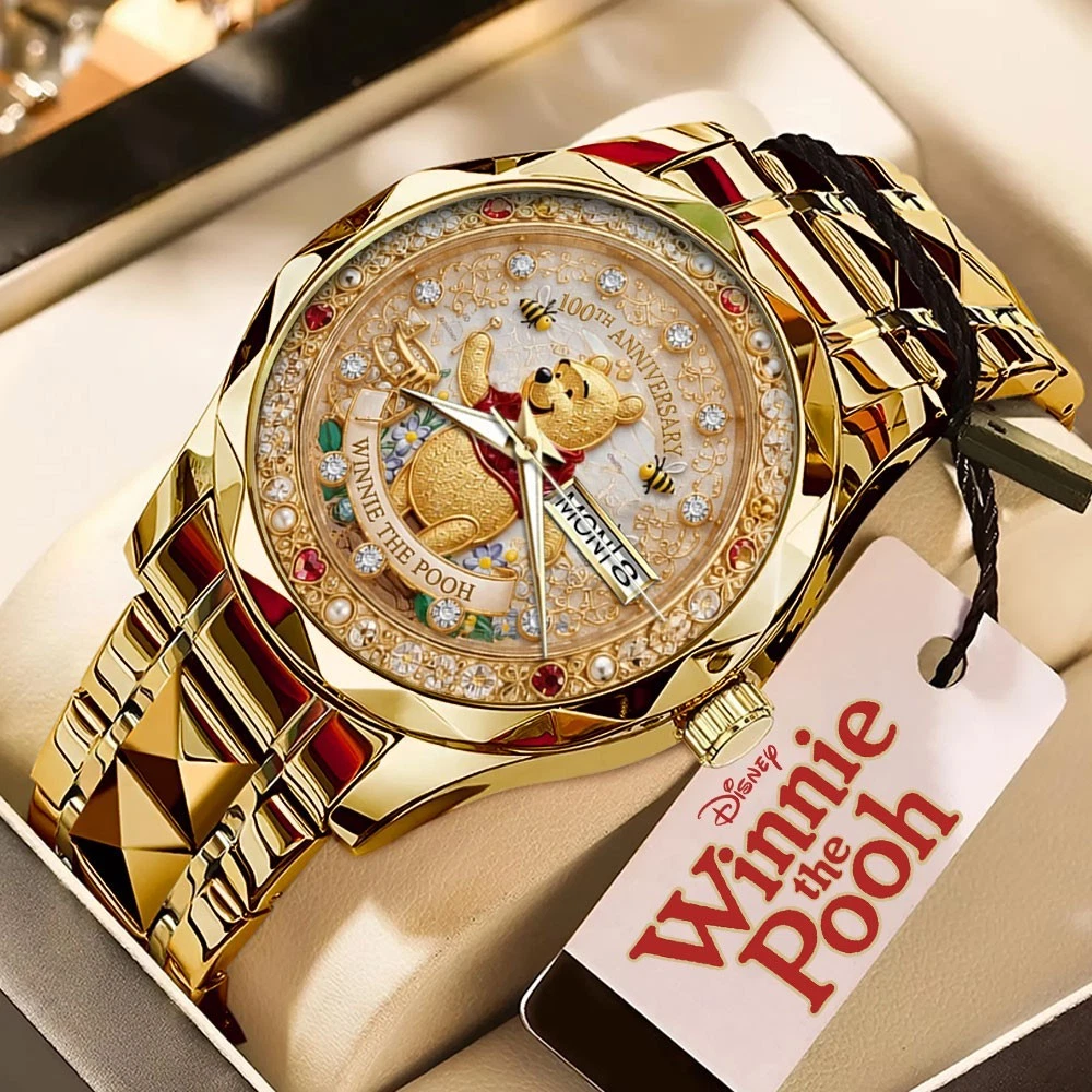 Pooh 100th Anniversary Alloy Luxury Quartz Watch