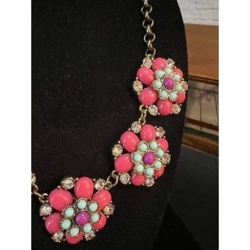 Bellissima collana dichiarazione fiori - Foto 3 di 8