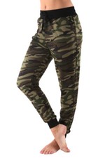 Women's Army Green Olive Black Camouflage Jogger Outdoor Pants New Size S M L