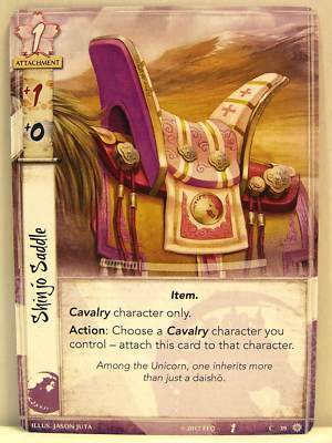 Legend of the Five Rings LCG - 1x #039 Shinjo Saddle - For Honor and Glory