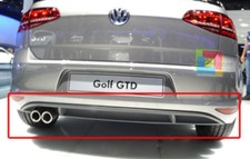 ESTRATTORE GTD DIFFUSORE SOTTO PARAURTI PER VW GOLF 7 DAL 2012 AL 2017