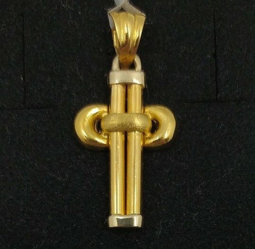 Pendentif Croix De Santiago En Or 18K 750 - Taille 20,3 Mm, Neuf Avec étiquettes
