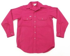 Rare VTG CARHARTT Rugged Outdoor Wear Double Pocket Button Front Shirt 90s Red