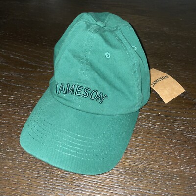 BRAND NEW WITH TAGS Embroidered Jameson Irish Whiskey  Hat Cap Combo. Green.