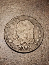 1829 Philadelphia Mint Silver Capped Bust Half Dime