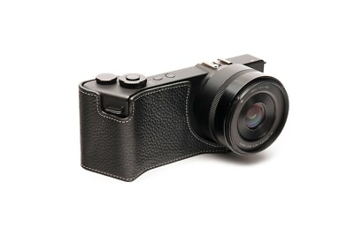 Genuine Leather Half Camera Case Bag Cover for Sigma DP0Q DP1Q DP2Q DP3Q 