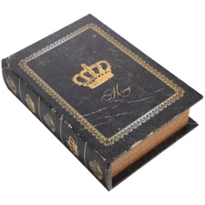 European Style Book Box Antique Book Decoration Storage Box False Book Model