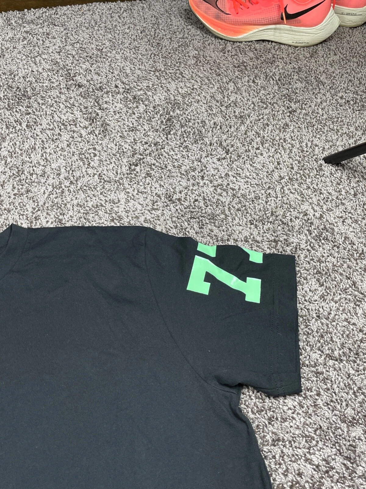 HBA (HOOD BY AIR) MAGLIETTA HOOD BY AIR NERA VERDE HBA X BEEN TRILL MED