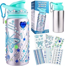 Girls DIY Arts and Crafts Kits- Decorate Create Your Own Water Bottle Girls Kits