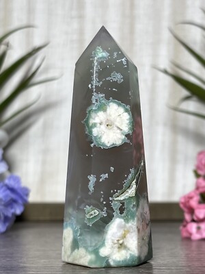 Green flower agate タワーセット  C Green flower agate タワーセット C 💚 GREEN FLOWER AGATE