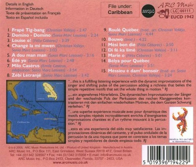 Music of the French Caribbean Martinique by Wapa Sakitanou (CD, Jun2005, Arc Music) for sale