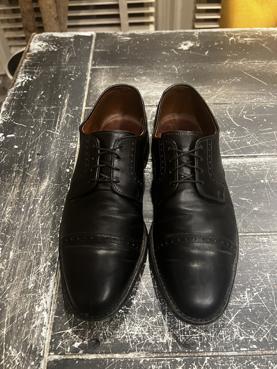 Allen Edmonds Clifton Black Leather Cap Toe Oxford Dress 