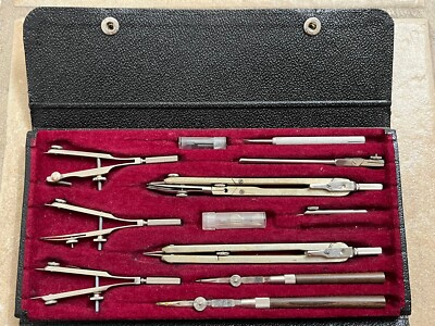 #ad #ad Vintage Tacro Inc. West Germany Drafting Tool Set 2343 US Government Property $40.00