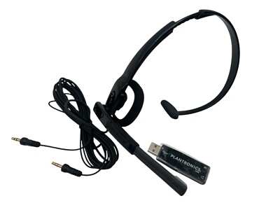 Plantronics Audio 610 Mono Headband Computer Corded Headset with USB Adapter