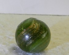 15801m Small .63 Inches Vintage German Handmade Onionskin Lutz Marble