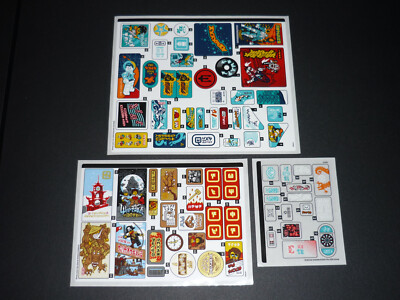 NO BRICKS! Lego Ninjago 71799 City Markets Set of 3 Sticker Sheets