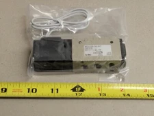 SMC VFS1120-3G-01T, 120 VAC Solenoid Valve, body ported, 1/8" ports, 2 position.