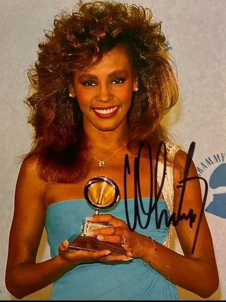 Whitney Houston Signed Photograph Birmingham 2010