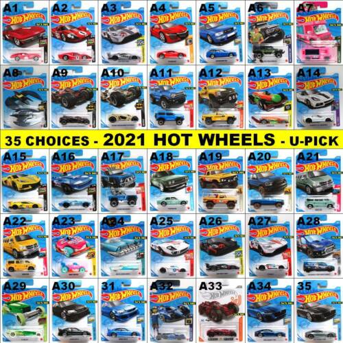 2021 Hot Wheels Mainline U-Pick 35 Cars Trucks to Choose From New Sealed Packs  - Picture 1 of 35