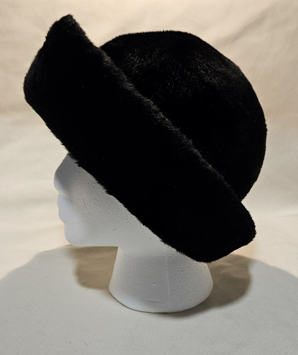 Vintage Splendide Black Faux Fur Hat Designed by Lora | eBay display picture 2