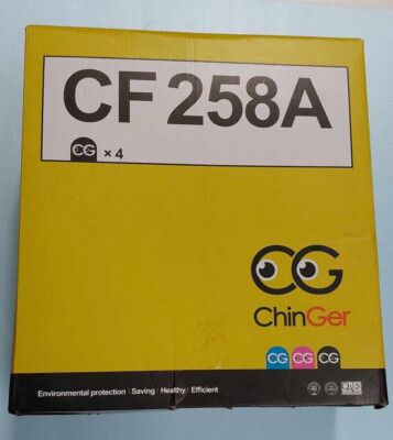 4 Pack- CF258A Compatible Black Toner Cartridge w/ HP 58A for M404 MFP ...