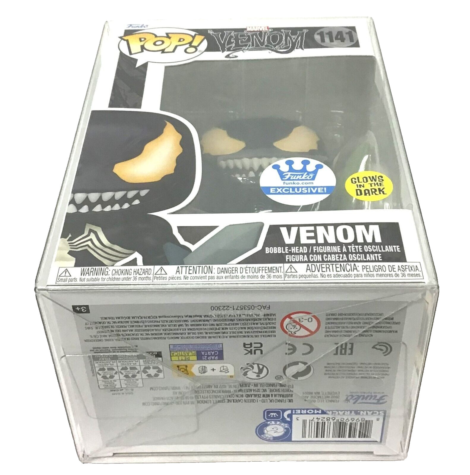 Funko Pop! Marvel Venom Venom Glow #1141 Funko Exclusive with Chalice Protector