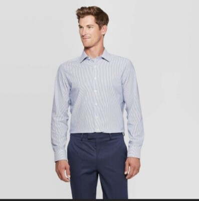 Short Sleeve Men's Wearhouse Slim Fit Shirts Collar Blue Dress Shirt  Sky Blue Button Up Shirt JOE Joseph Abboud Classic Fit Check Dress