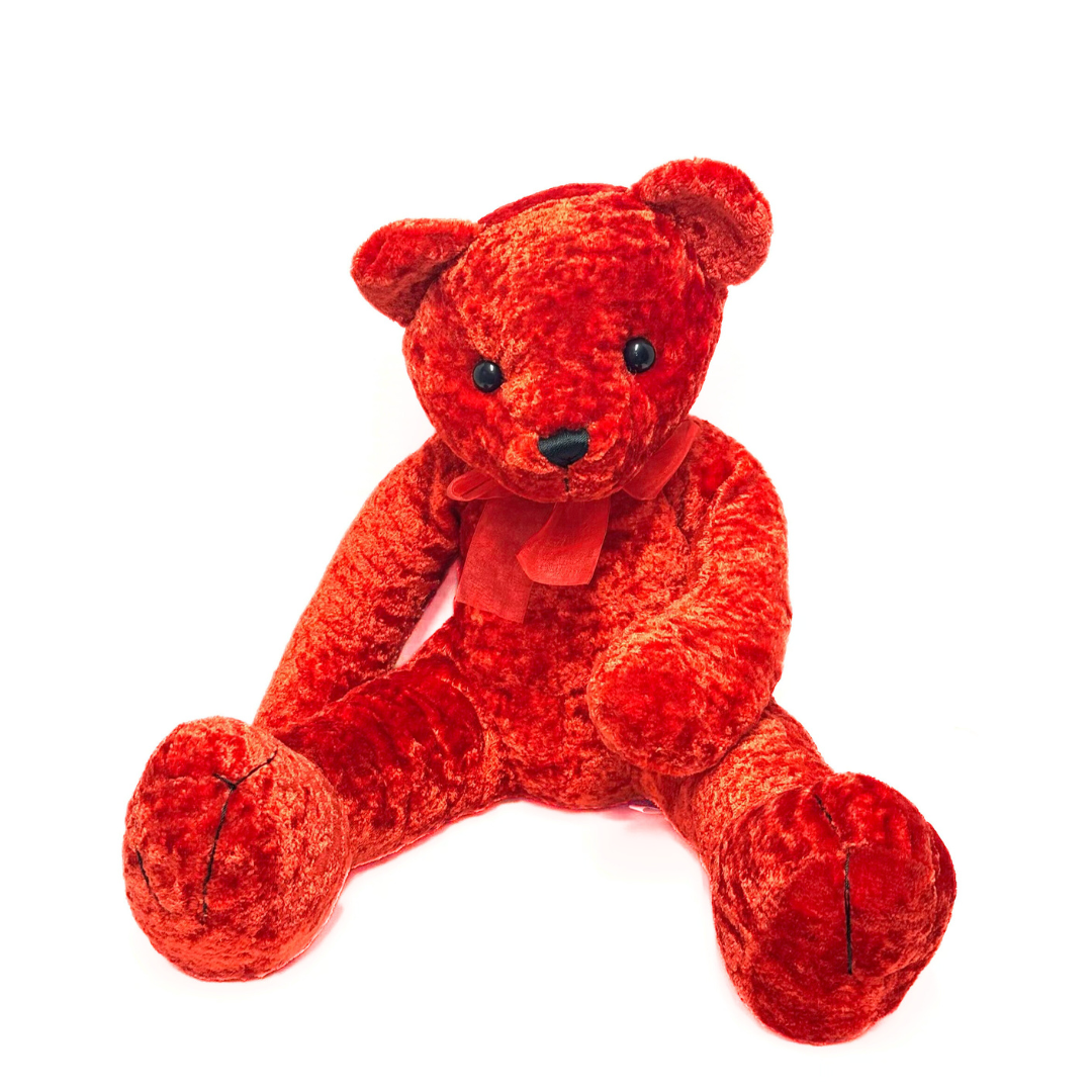 Valentines 18 Inch Red Velvet Stuffed Plush Teddy Bear Collectible Gift  