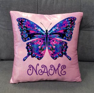 personalised glitter pillow