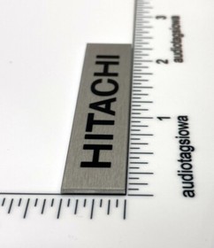 Hitachi Badge Logo Custom Made Aluminum  Turntable Amplifier Receiver