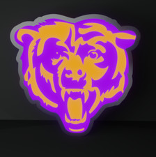 Chicago Bears Led Light Box NFC Team NFL Wall Display Sign