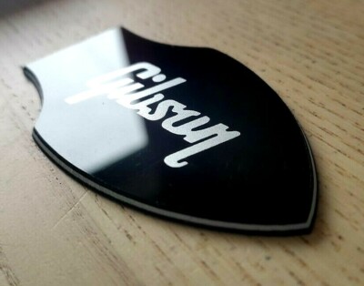 BINDERRUTENABDECKUNG GIBSON Flying V SCHWARZ mit SILBERBUCHSTABEN
