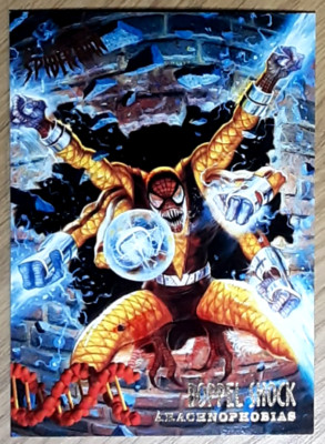 1995 Fleer Ultra Spider-Man Karte 146 DOPPEL SHOCK. Gratis neuer Toplader.
