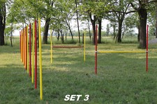 AGILITY-COMBI !  1 x SLALOM / 2 X HÜRDEN / ORIGINAL WUZZMANN