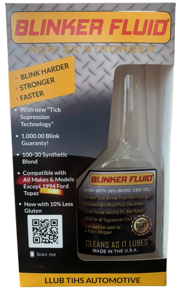 Blinker Fluid - Automotive Prank/Novelty Gift By LLUB TIHS (A Funny Joke For Car Enthusiasts) - View #12