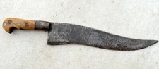 Antique Rare Old Hand Forged Iron Blade Horn Handle Dagger Knife Churi Katar