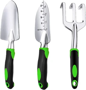Ensemble d'outils de jardin, 3 Outils de jardinage de pièces comprenant une serviette de jardin, une potence transplantée