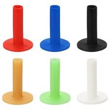 Rubber Golf Practice Tee, Driving Tee 2.8 Inch  6 Pack  Rubber  6 Colors