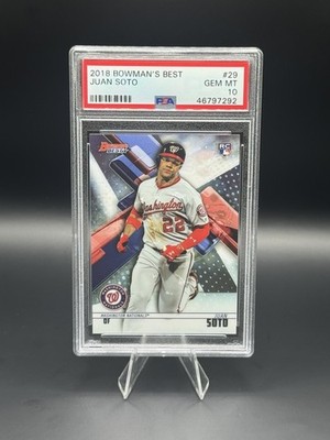 2018 Bowman's Best - Juan Soto #29 (RC) PSA 10 gem Mint