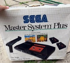 Sega Master System Plus console.  Comes with  Plastic Box Protector