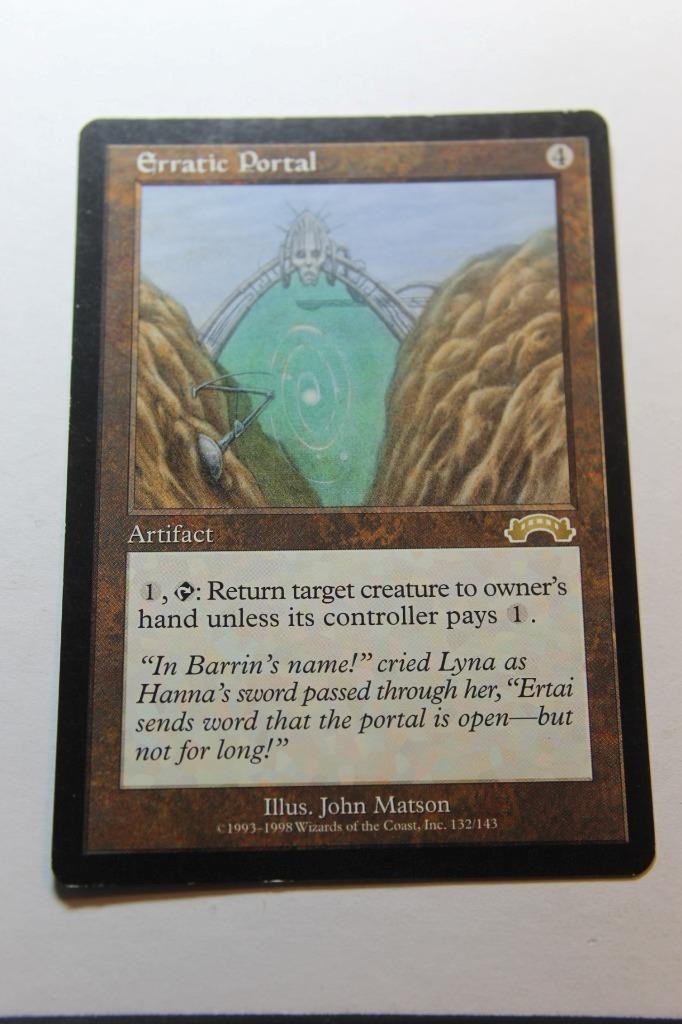 MTG Erratic Portal x1- -Exodus-Lightly Played