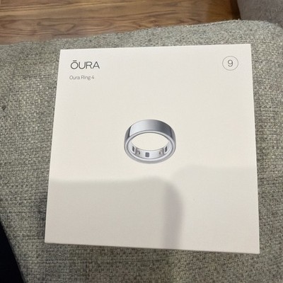 Oura Ring Gen 4 Silver Size 9 Sealed Brand New In-Box