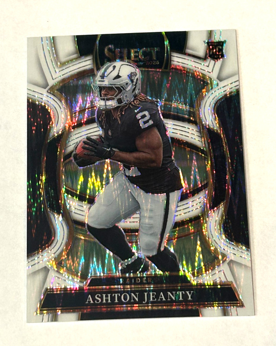 2025 Panini Select - Concourse Ashton Jeanty #4 White Shock Prizm /799 (RC)