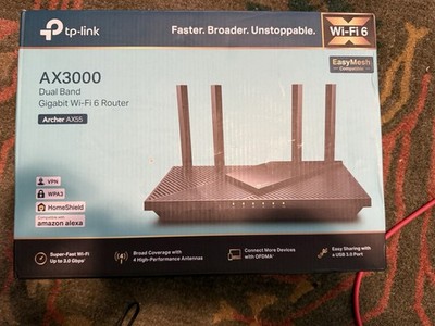 TP-Link Archer AX55 AX3000 Wireless Dual Band Gigabit Router