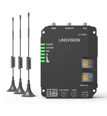 Industrial 4G LTE Cat4 Cellular Router with Wi-Fi, Enhanced Signal for Remote Si