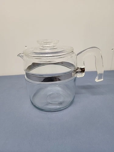 Pyrex Vintage Glass Flameware 6-Cup Coffee Percolator Pot 7756-B Glass Only
